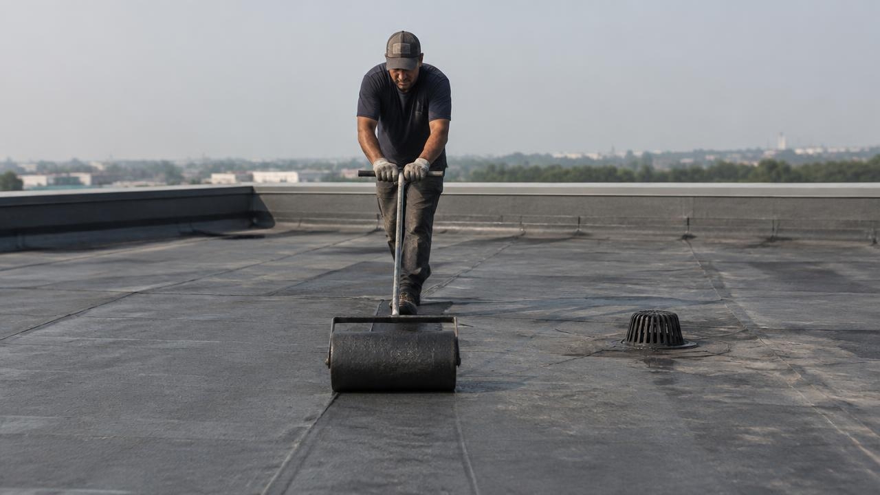 repairs to a flat roof in Jersey City NJ