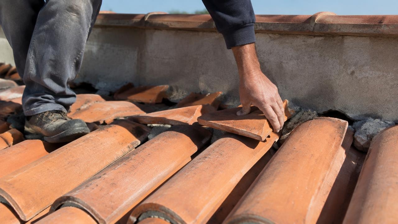 tile Roof Section Repair in Jersey City