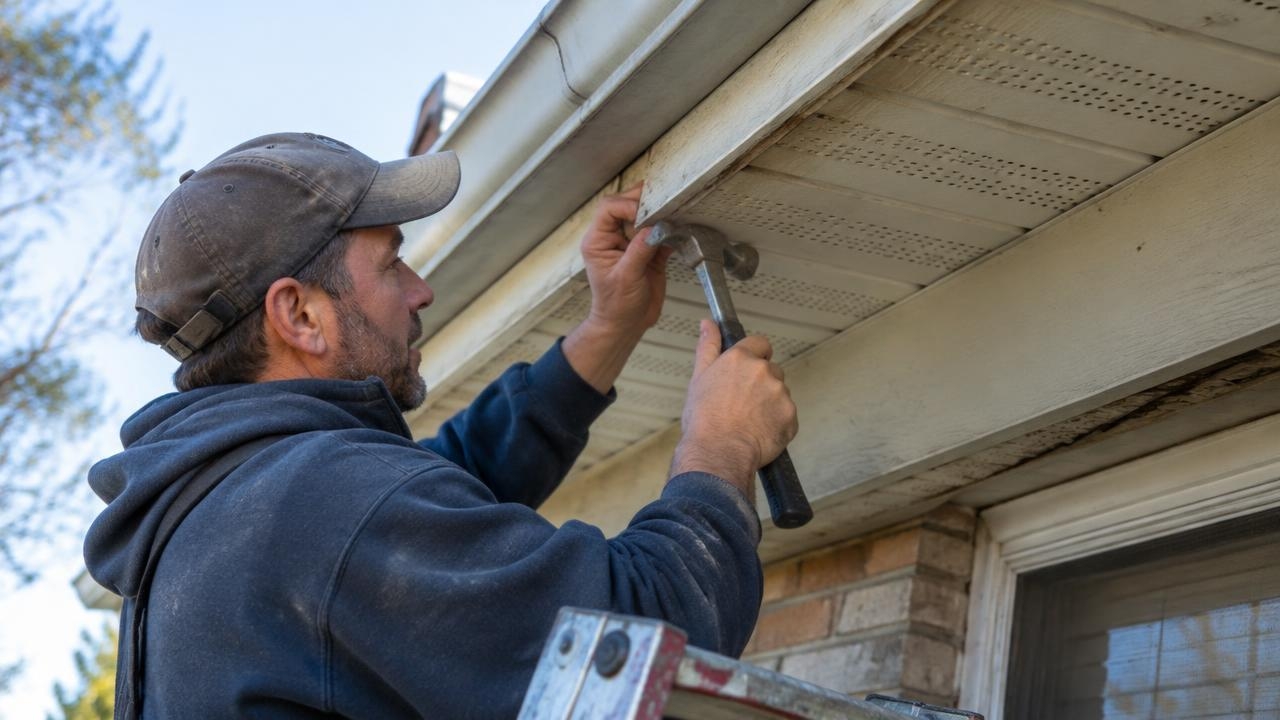 fascia and Soffit Repair Under a Jersey City Roof