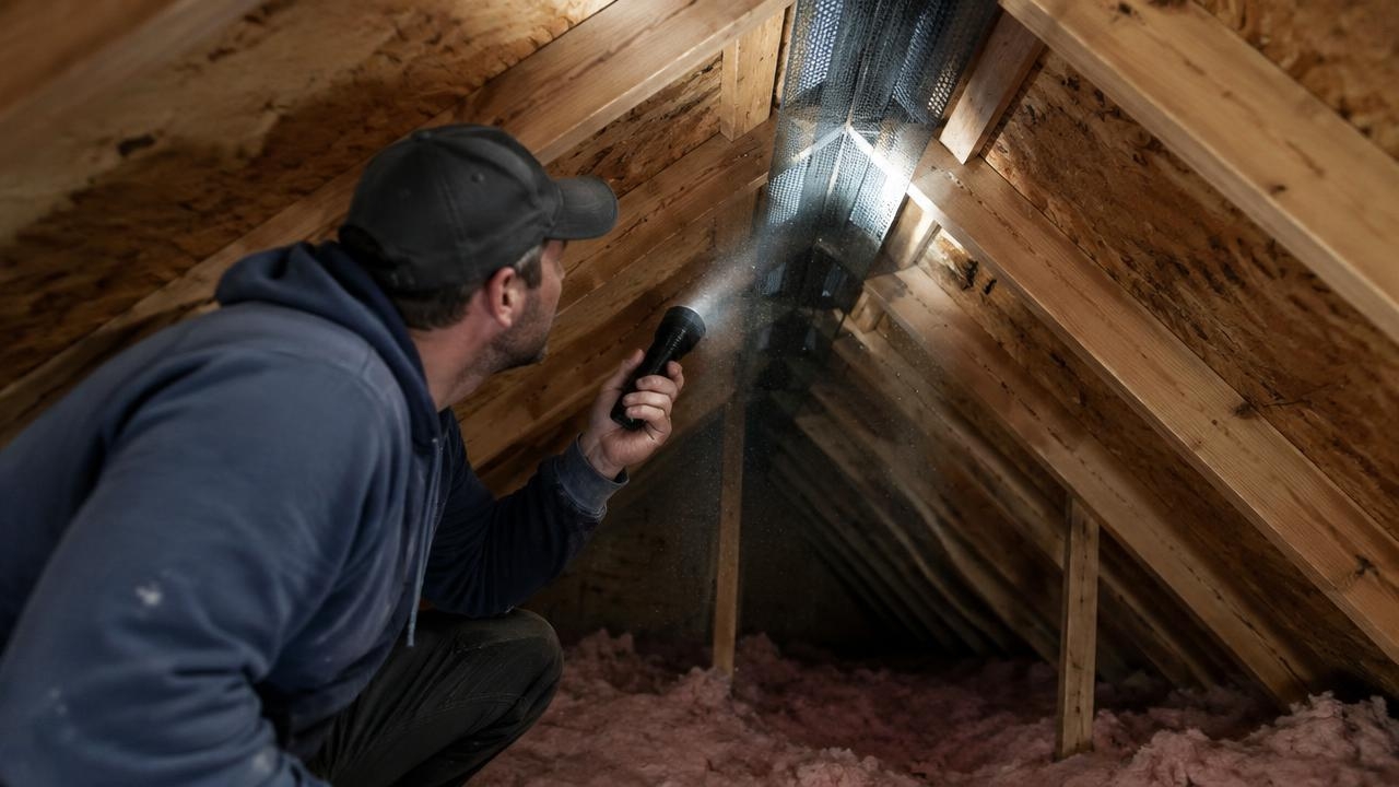 roof Ventilation Inspection in a Jersey City Attic