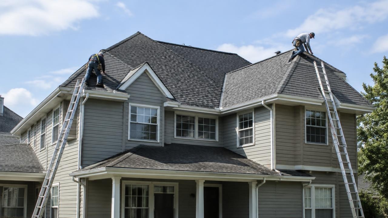 roof Work on a Multi-Family House in Jersey City