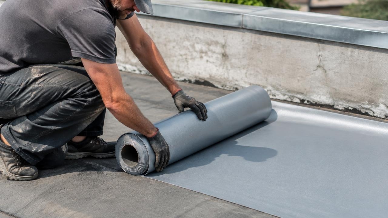 membrane Repair on a Low Slope Roof in Jersey City