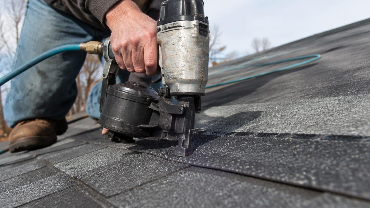 nail Gun Shingle Installation for Roof Repair in Jersey City