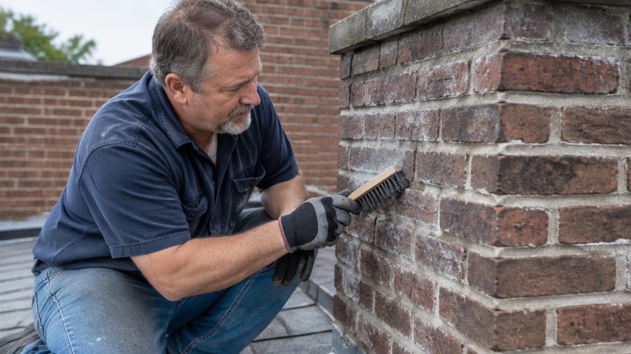 roof repair near a Jersey City chimney